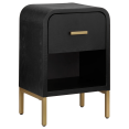 thumbnail image 1 of Bouclair Table d'Appoint Noire avec Tiroir, 1 of 9