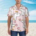 thumbnail image 4 of Kll Men'S Hawaiian Shirt Short Sleeve Button Down Beach Shirts-Goose Queen, 4 of 8