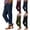 Blue, variant on Faux Jeans for Women Stretchy, Casual High Waisted Faux Denim Trousers with Elasticated Waist, Ladies Rolled Cuff Jeans Loose Fit Straight Leg Comfy Lounge Denim Pants with Pockets