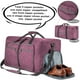 thumbnail image 4 of Bolsa de viaje Vomgomfom de 65 litros con compartimento para zapatos, color morado, 4 of 7