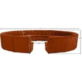 thumbnail image 7 of Meridian Furniture Limitless Cognac Velvet Modular 15 Piece Sectional, 7 of 7