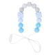 thumbnail image 1 of Collar de dentición infantil Collar de dentición masticable con cuentas de silicona suave y exquisita para masaje de encías azul, 1 of 9