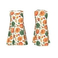 thumbnail image 7 of Fuzoiu Autumn Pumpkins Print Women's Sleeveless Dress,Summer Dresses for Women,Casual Sundresses,Beach Sleeveless T-shirt Swing Dress with Pockets, 7 of 7