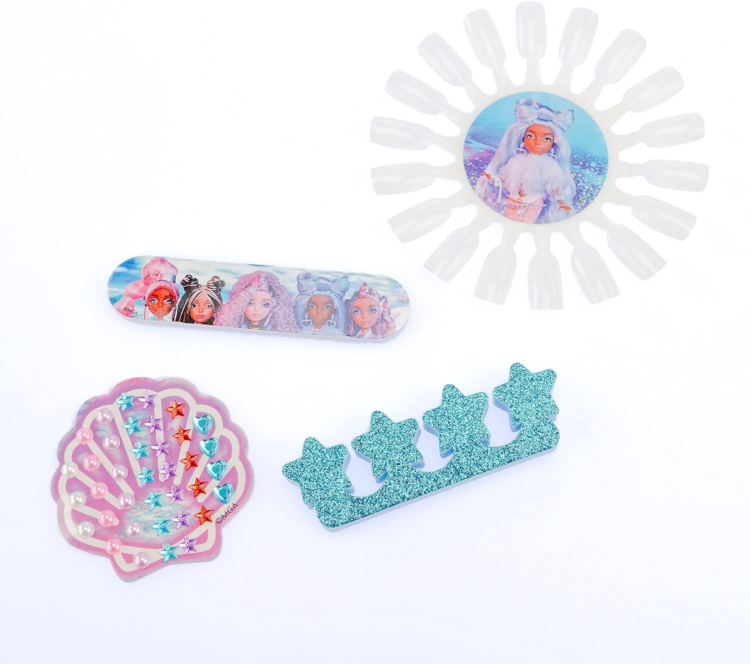 No Author Nice Group - Mermaze Nail Art Set - Kit di Smalti per Unghie con gemme e stickers ade