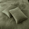 thumbnail image 2 of Say Yes Bedding 3-Piece Zera Velvet Green Coverlet / Quilt Set, Queen Size, 2 of 4