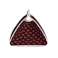 thumbnail image 3 of Lsque Sexy Red Lips Kiss Printed Long Tissue Box Cover Holder, Facial Paper Organizer Dispenser,Triangle with Bottom Belt, PVC Leather Decorative Organizer, 3 of 9
