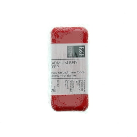 UPC: 0836943001527 | R&F Handmade Paints Encaustic Paint Cake  104ml  Cadmium Red Deep