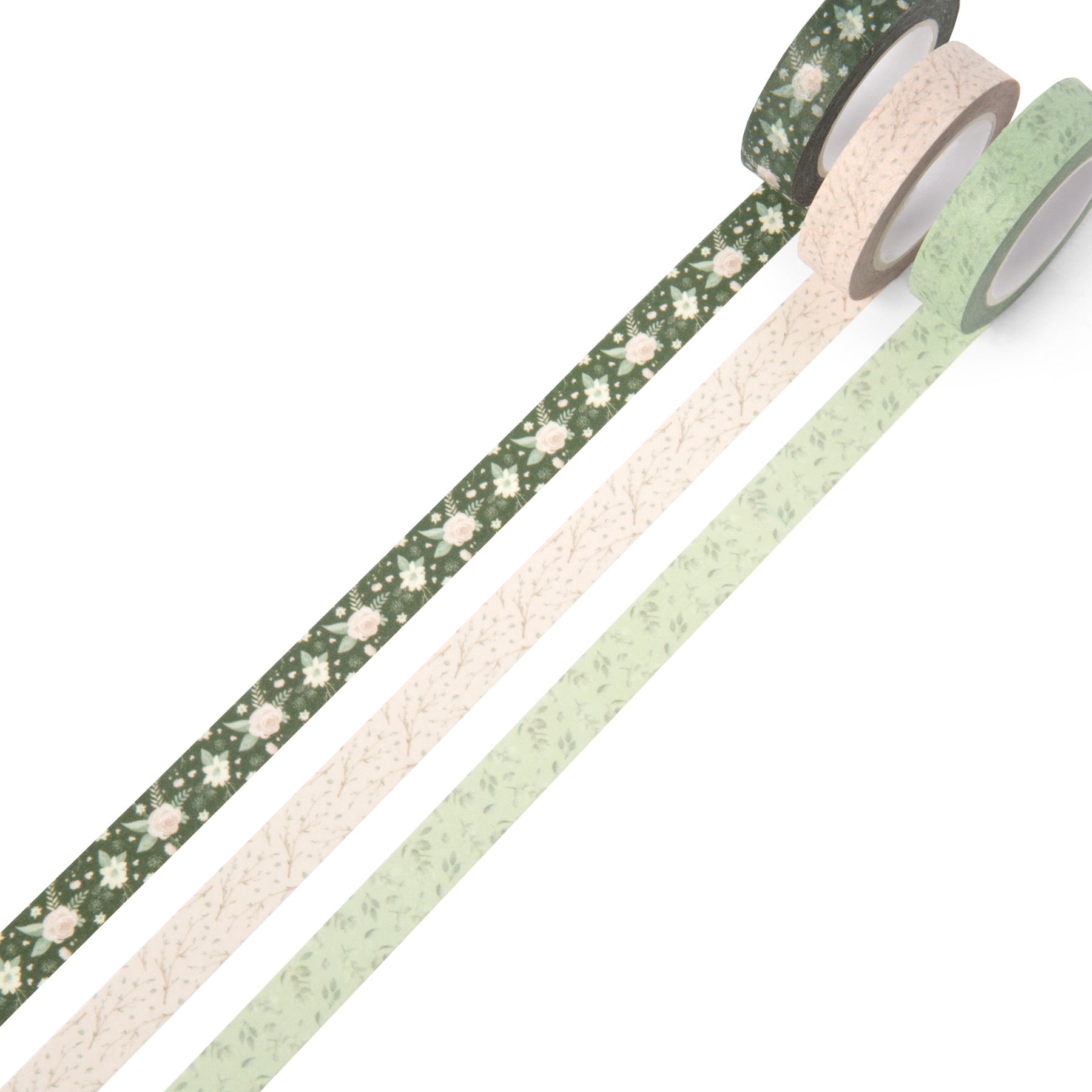 Recollections Sprig & Bough Crafting Washi Tapes, 12 Packs: 3 ct. (36 total)