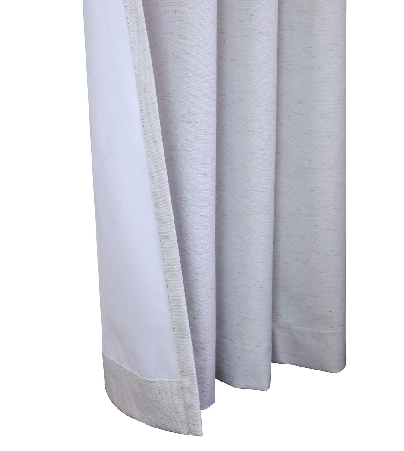 Loft Living Shanel, panneau de rideau à oeillets 100% occultant en faux lin 52" x 95", sable