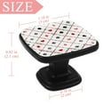 thumbnail image 4 of 4 Pcs Square Cabinet Handle Cupboard Knob Drawer Pulls Handle Playing Card Drawer Knobs with Screws Furniture Decoration, 4 of 7
