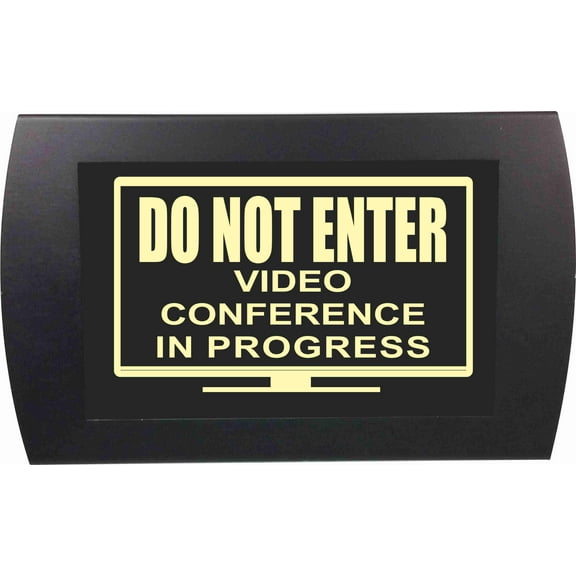 AMERICAN RECORDER - "VIDEO CONFERENCE IN PROGRESS" LED Lighted Sign