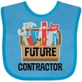 thumbnail image 3 of Inktastic Construction Future Contractor Boys or Girls Baby Bib, 3 of 4