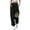 Sky Blue, variant on Womens Slacks Fashion Printed Pants Lace Up Elastic Waist Small Foot Sweatpants Sports Trousers Cargo Pants Women Purple M