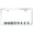 Chrome, variant on Jeep Wagoneer Laser Etched Logo Stainless Steel License Plate Frame (Chrome)
