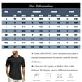 thumbnail image 5 of NAMTYQX Casual Shirts for Men Lightweight Patterned Short Sleeve Basic Airoft Loose Fit Casual Stretchy Plus Size Crew Neck Shirts for Men Gray Size 3XL, 5 of 5