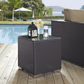 Mogul Wicker Barrel Side Table Walmart Com