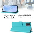 thumbnail image 5 of Wallet Case Compatible for Samsung Galaxy A05 4G, PU Leather Magnetic Closure Protective Flip Folio Case with 3 Card Holder and Wrist Strap Cover Women Men,Lake Blue,For Galaxy A05 4G, 5 of 7