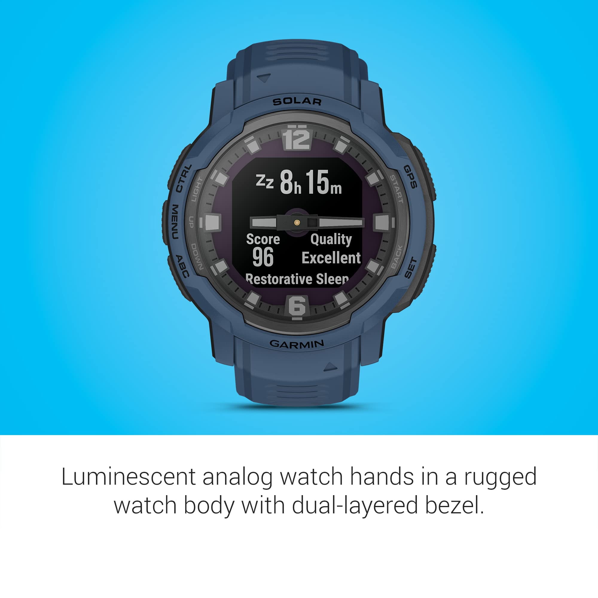 【美品】Garmin Instinct Dual Power Blue 2968 2904a762-876f-41f9-9417-