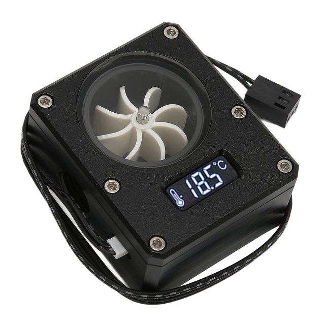 PC Water Cooling Meter, 3pin Interface G1/4 Thread Computer Flow Meter for PC