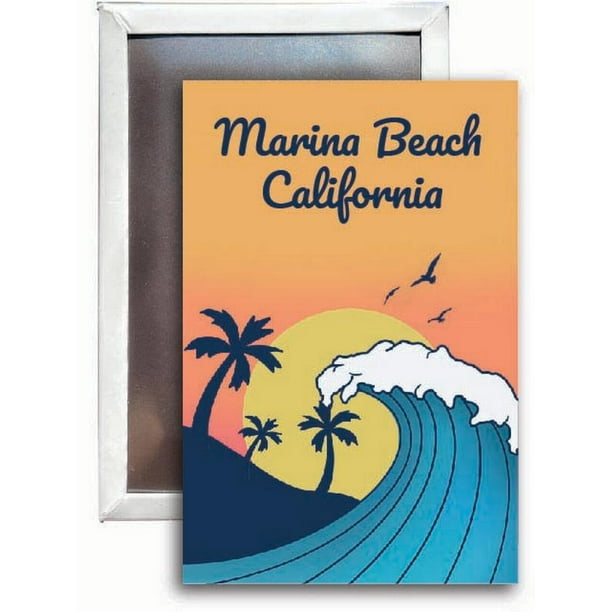 Marina Beach California Souvenir 2x3