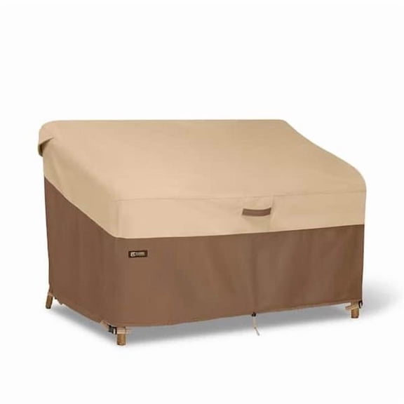Classic Accessories  76 x 33 x 32 in. Verandas Best Patio Sofa & Loveseat Cover, Earth