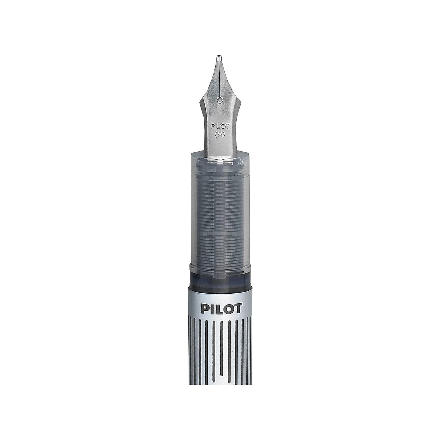 (5 pack) Pilot Varsity Disposable Fountain Pen - Fine Pen Point Type - Blue Ink - Silver, Black Barrel - 1 Each (90011_40)