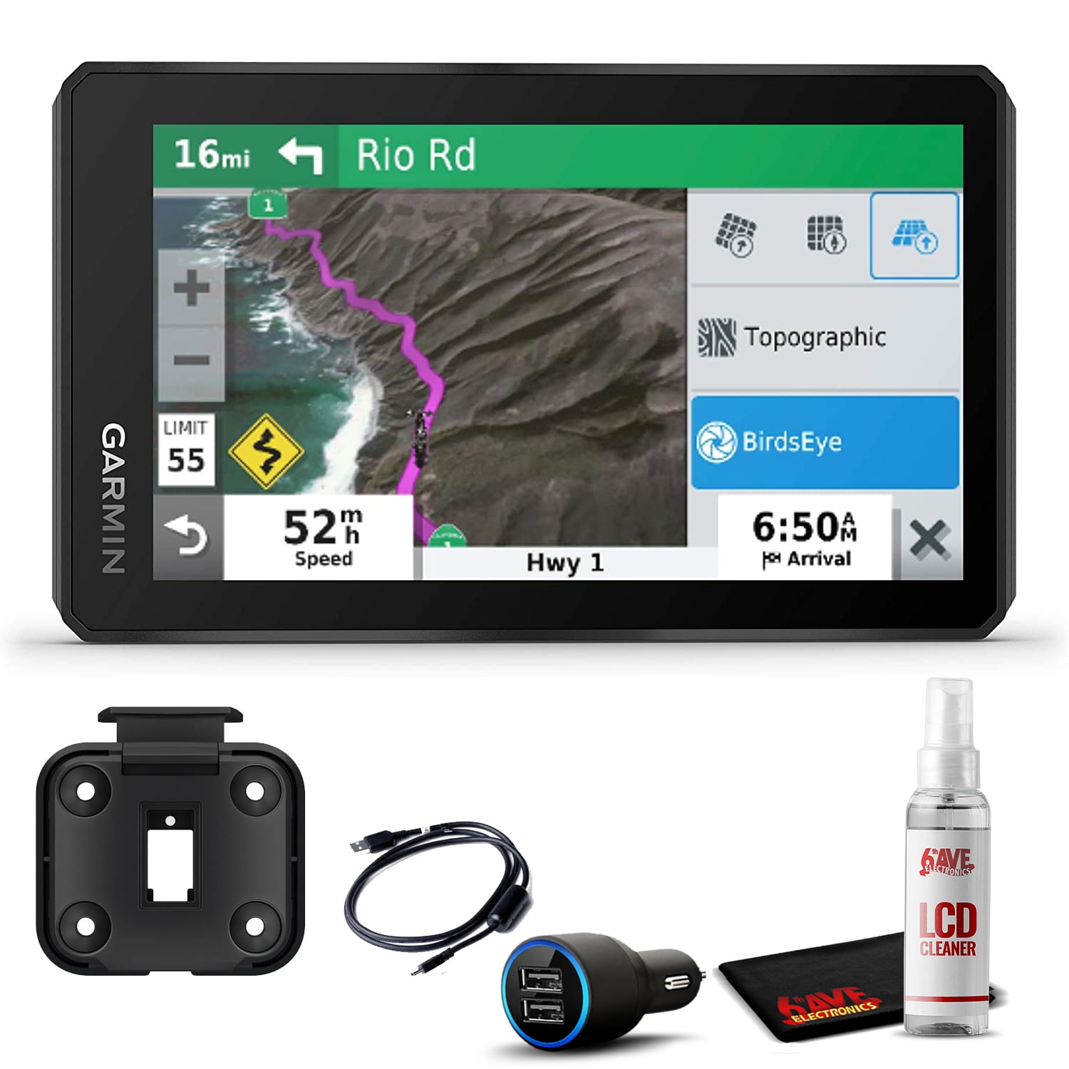 løfte skrige Repressalier Garmin Zumo XT, All-Terrain Motorcycle GPS Navigation Device, 5.5-inch  Ultrabright and Rain-Resistant Display with 6Ave Travel Bundle & Cleaning  Kit - Walmart.com
