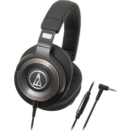 Audio-Technica ATH-WS1100iS Solid Bass Over-Ear Headphones w/ In-line (Best Audio Technica Mic For Vocals)