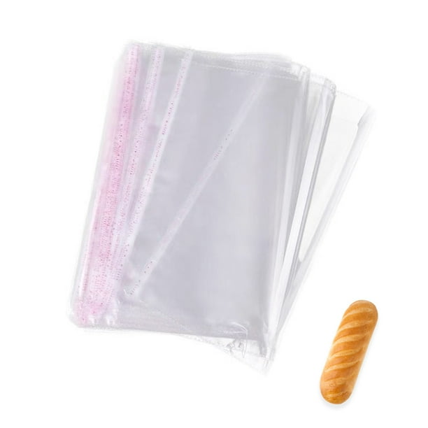 200 bolsas de celofán con autosellado, bolsas transparentes para galletas que se pueden volver a sellar para empaquetar regalos, galletas, favores, dulces MFZFUKR BST3017429-3