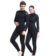 thumbnail image 3 of Toystoory Trajes de neopreno de 5MM, traje de buceo, pantalones largos de manga larga, traje de Surf con protección para buceo, esnórquel, surf, Deportes acuáticos Mujer/Negro SG Toystoory OD003704-12, 3 of 6