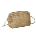 thumbnail image 3 of fenteer Women Crossbody Bag Bohemian Woven Handbag Zipper Closure Elegant Beach Shoulder Khaki, 3 of 8