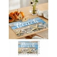 thumbnail image 5 of Summer Beach Starfish Shell Placemats Set of 4,Wipeable Washable Table Mats for Dining Tables,Farm Retro Wood Board Place Mats for Kitchen Event Party Tabletop Decor, 5 of 7