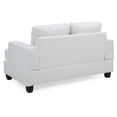 thumbnail image 4 of Passion Furniture Home Indoor Cushioned Tufted Couch Modern Conversation Furniture Sandridge 58 in. W Flared Arm Faux, 4 of 5