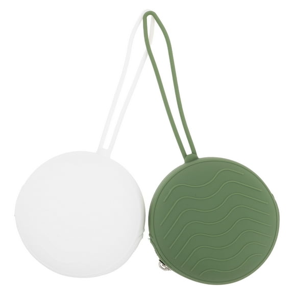 LOLIPPYY 2Pcs Small Coin Purse with Zipper Silicone Assorted Color Compact for Kids