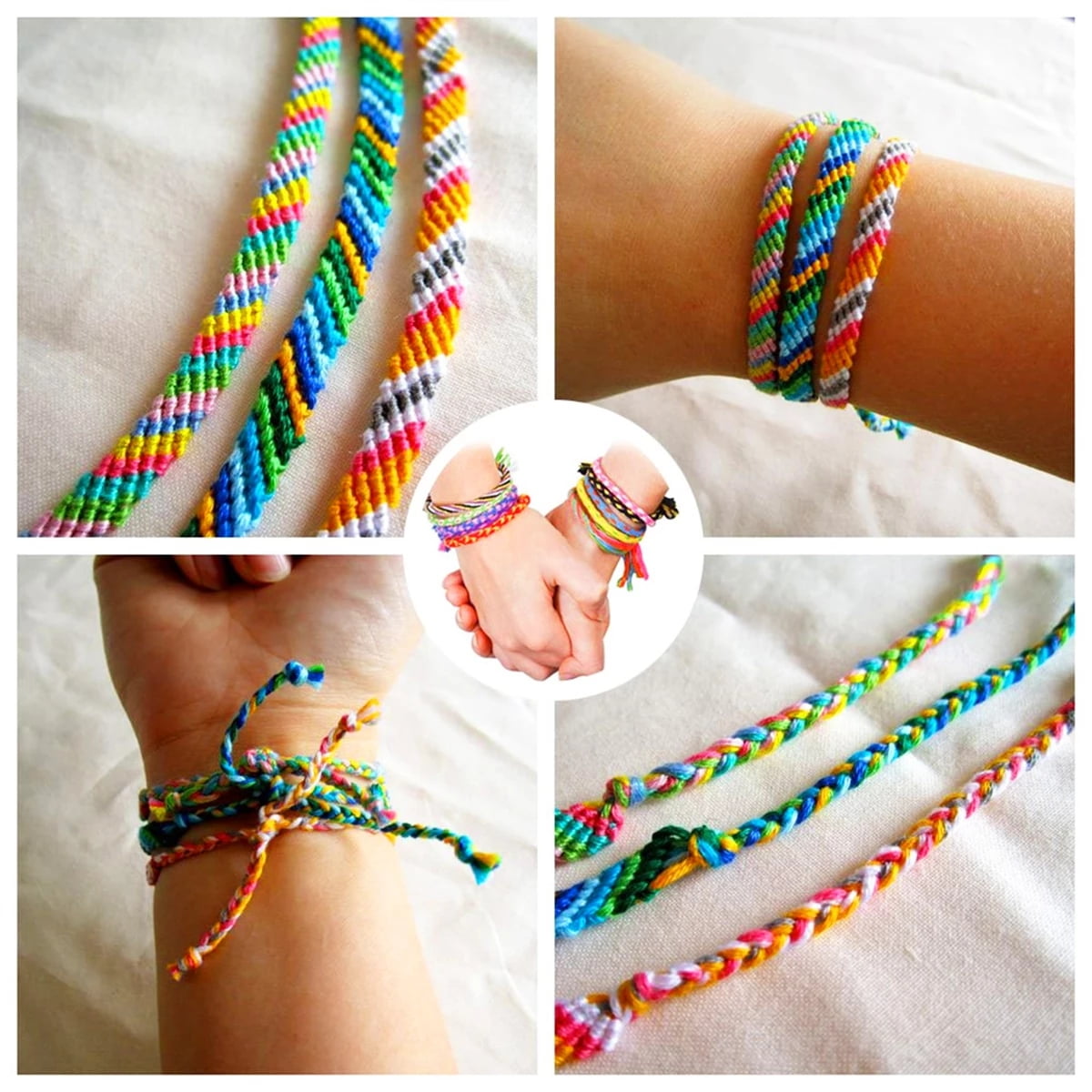 Friendship Bracelet Making Kit for Girls, DIY Craft Arts String Jewelry  Bracelet