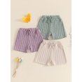 thumbnail image 4 of Aojekbee Toddler Boy Girl Plain Shorts Drawstring Waist Casual Shorts Summer Loose Fitting Lounge Shorts, 4 of 10