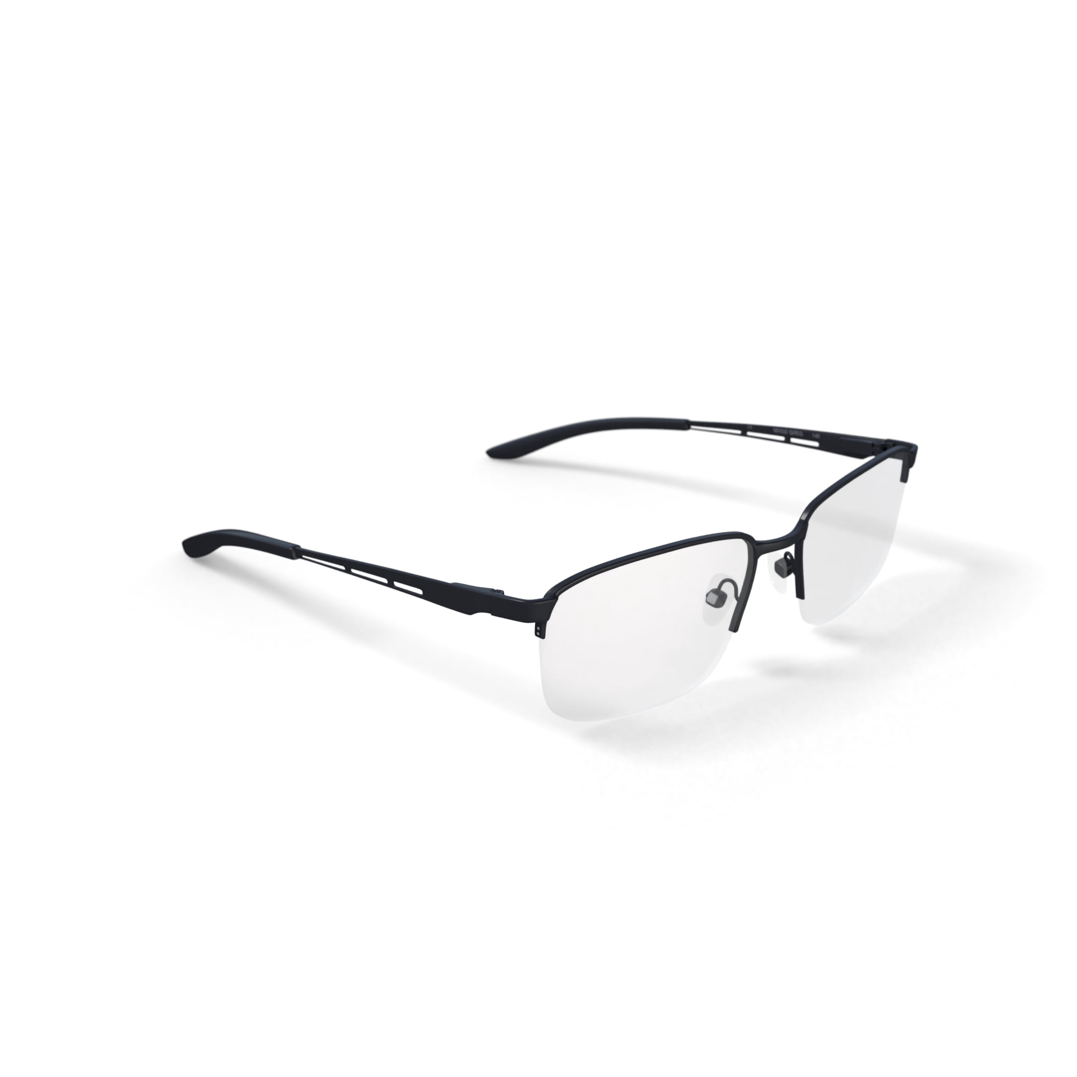 Walmart Men's Greg Rectangular Prescription Eyeglasses with Case, Gunmetal