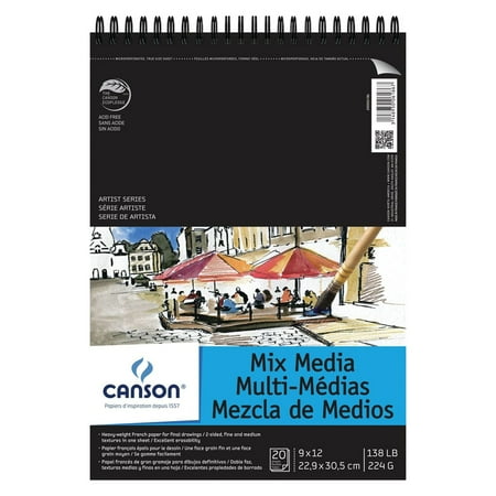 UPC: 3148950061867 | Canson Artist Series Mix Media Pad  9  x 12  20 Sheets/Pad