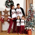 thumbnail image 3 of Pijamas familiares a juego de Navidad, True Jesus Story, pantalones a cuadros, conjunto de pijamas, 3 of 4