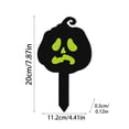 thumbnail image 2 of Halloween Yard Decorations Outdoor, Halloween Glow in The Dark, Outdoor Pumpkin Decorations, Halloween Lawn Decorations, 2D Acrylic Pumpkin Yard Stake Decor, 8X4.5X0.5 Inch,, 2 of 8