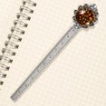 thumbnail image 3 of Thanksgiving acorns Elegant Silver Lace-Edged Bookmark: a Delightful Gift for Book Lovers, 3 of 5