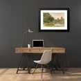 thumbnail image 4 of Robert Hills 24x17 Black Modern Framed Museum Art Print Titled - Reflections in a Wooded Pool, 4 of 5