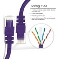 thumbnail image 3 of Huetron™ 5-Pack Cat 5e Ethernet Snagless RJ45 Patch Computer LAN Network Cord Cable (100 ft/PURPLE)), 3 of 6