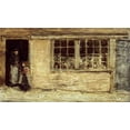 thumbnail image 2 of Whistler, James McNeill 18x12 White Modern Wood Framed Museum Art Print Titled - The Shop Window, 2 of 4