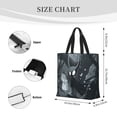 thumbnail image 3 of Fotbe Forest Black Ghost Warrior Bolsa Tote con Estampado para Mujer, Bolsos con Cremallera, Bolsa de Hombro Casual de Gran Capacidad con Bolsillos Internos, 3 of 7
