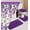 Purple, variant on 16PC Mosaic Burgundy complete bathroom mat shower curtain hooks set modern new design home decor