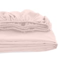 thumbnail image 3 of Royale Linens Fitted Sheet Twin - Brushed Hotel Quality 1800 Ultra- Soft Wrinkle & Fade Resistant - Bottom Sheet - Deep Pocket Stretches Up to 16" - Fitted Sheet Only - Elastic Sheet (Twin, Pink), 3 of 10