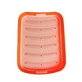 thumbnail image 2 of OEFNTAC 6-Cavity Silicone Hot Dog Mold with Lid for Baking Sausages Steaming Kitchen Food Prep 6.89x5.31x1.26in, 2 of 6