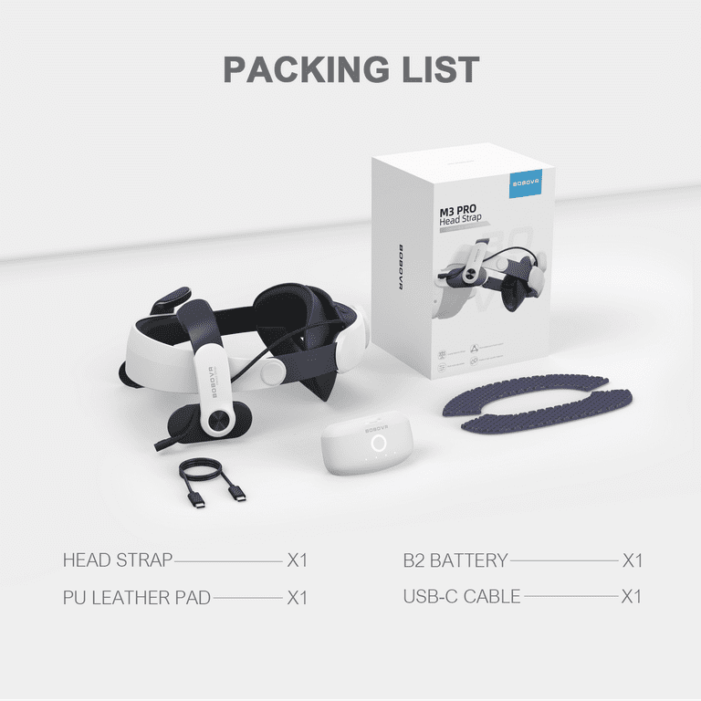 BOBOVR M3 Pro VR Head Strap with Magnetic Battery Pack