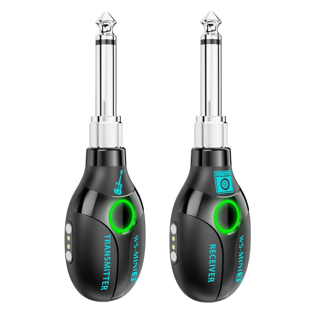 tegongse 2.4GHz Wireless Guitar Transmitter Receiver System Sound Transmitter and Receiver for Electric Guitar Violin Instruments